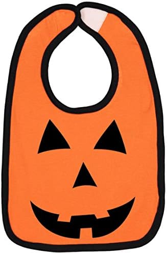 Aidens Corner Halloween Orange Pumpkin Bib Set