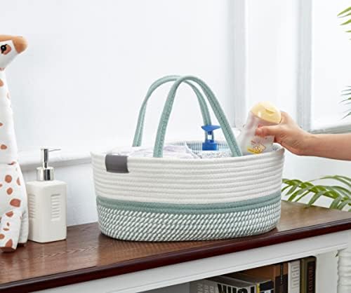 DECOMOMO Baby Caddy Organizer Large Sage Green White 1