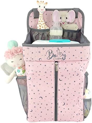 Llama Bella Hanging Diaper Caddy - Pink