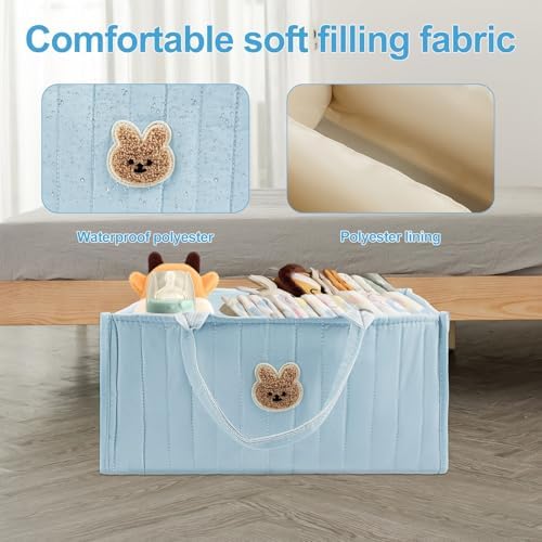 2PCS Baby Diaper Caddy Organizer with Handle
