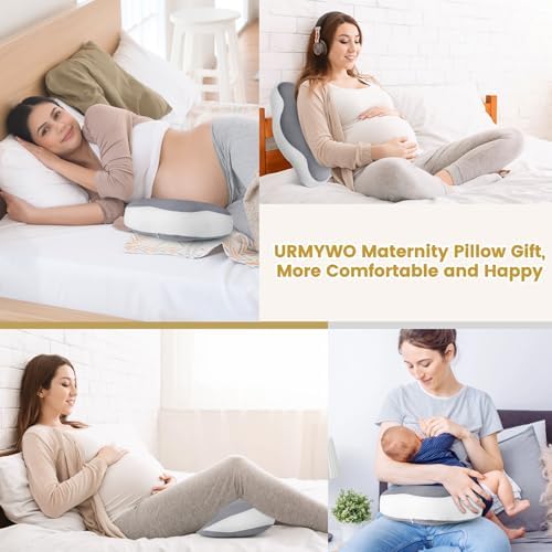 URMYWO Pregnancy Pillow Set - 4 Piece with Adjustable Velcro