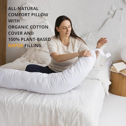 MINICAMP Organic Cotton Pregnancy Pillow with Kapok Filling