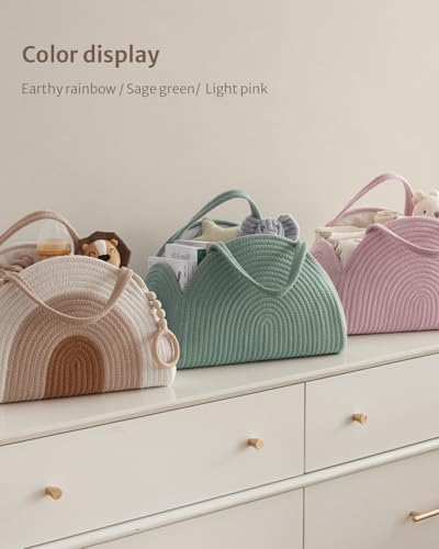 Blissful Diary Baby Diaper Caddy Organizer Basket
