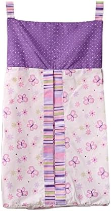 CribMATE Baby Diaper Stacker Purple Butterfly