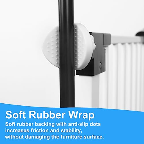 2 Pack Universal Baby Gate Banister Adapter No Drilling White