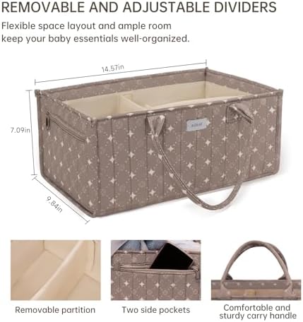 AGBEAR Baby Diaper Caddy Organizer with Storage