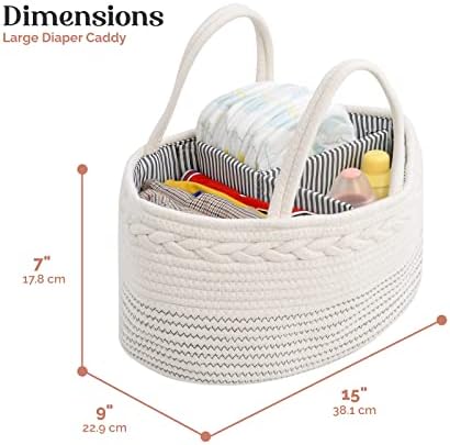 Luxury Little Diaper Caddy Storage Basket Organizer