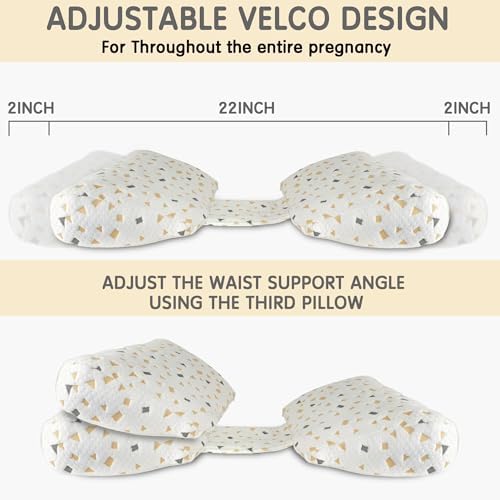 GloTika Pregnancy Pillow with Adjustable Support 1