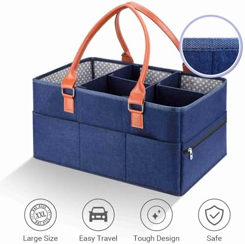 Baby Diaper Caddy Organizer Large Portable