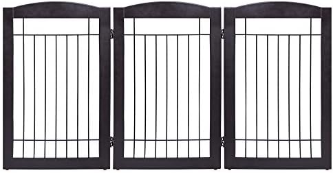 Spirich 30 Tall Freestanding Pet Gate with 3 Panels