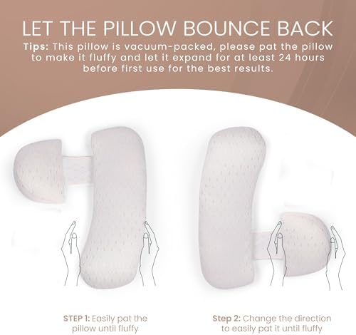 Cozynites Cooling Maternity Pillow with Adjustable Wedge