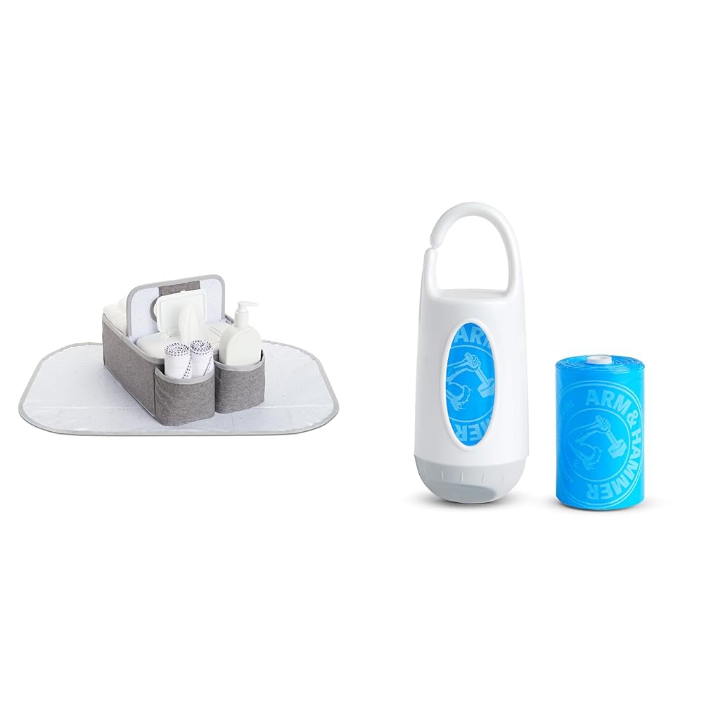 Munchkin Portable Diaper Caddy with 24 Lavender Bags