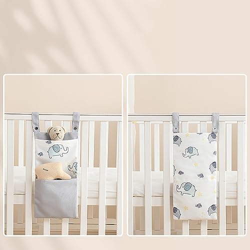 MOMIGO Baby Diaper Caddy Bag Stacker Organizer - 2pcs Rainbow