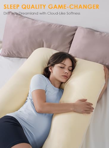 QUEEN ROSE U Shaped Pregnancy Pillow for Comfort and Support