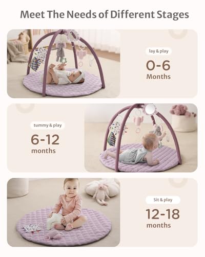 Blissful Diary Baby Play Gym Mat and Diaper Caddy Bundle