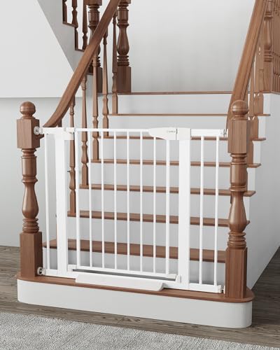 Cumbor 297-406 Inch Durable Baby Gate for Stairs