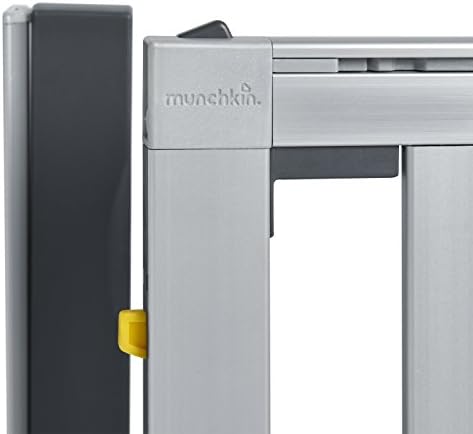 Munchkin Loft Hardware Mounted Baby Gate in Silver Aluminum