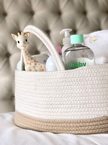 Mila Millie Cotton Rope Diaper Caddy 155x10x7 Inch