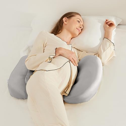 COZYREST Pregnancy Pillow with Cooling TENCEL and Adjustable Shape