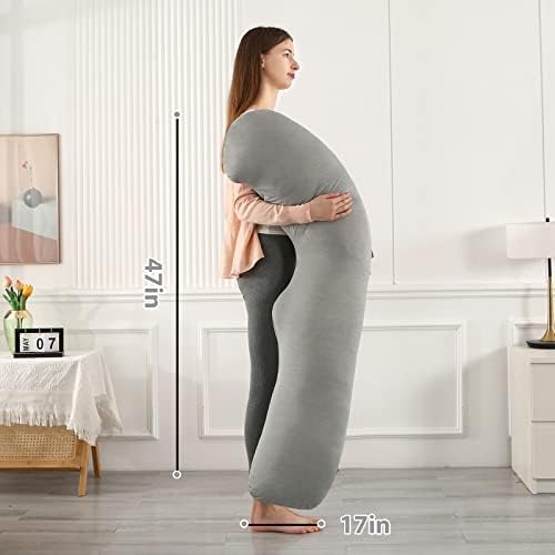 BATTOP Pregnancy Pillow with Cooling Cover