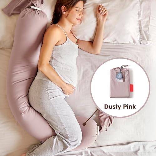 bbhugme Pregnancy Pillow Cover - Dusty Pink