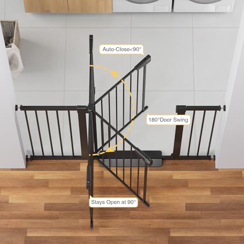 Cumbor 297-542 Wide Safety Gate for Stairs and Doorways
