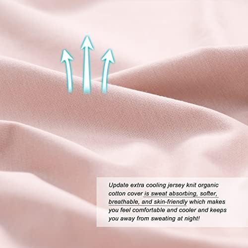 Meiz Cooling U Shaped Pregnancy Pillow Cover - Apricot