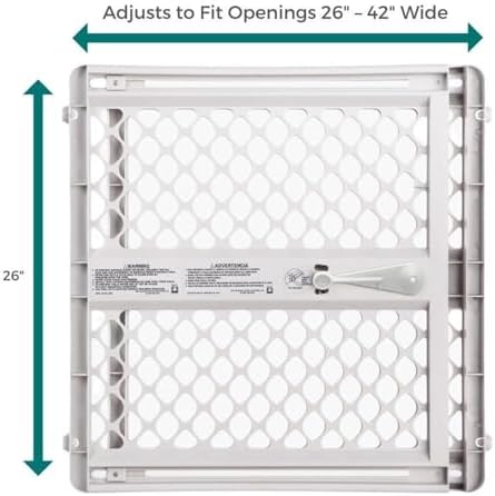 MYPET Universal Pet Gate - 26 to 42 Wide Gray