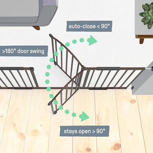 Summer Infant Extra Wide Metal Safety Gate with Auto Close Door
