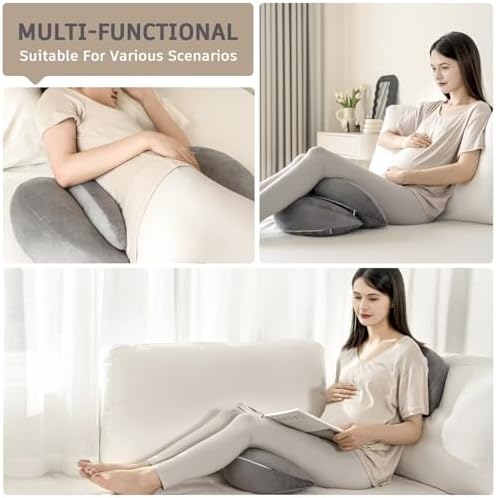 DOWNCOOL Pregnancy Pillow with Removable Cover 1