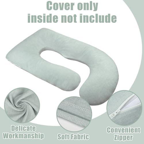 TANOFAR J-Shaped Pregnancy Pillow Cover Green