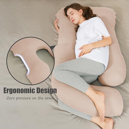 HIPHOP PANDA Muslin Pregnancy Pillow - U Shaped Full Body Support