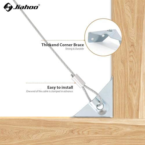 Sturdy Anti Sag Gate Kit for Wooden Fence - Silver