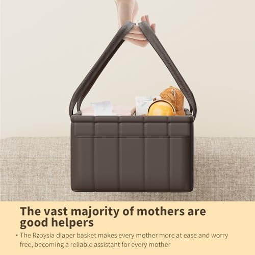 Rzoysia Baby Diaper Caddy Organizer with Handles
