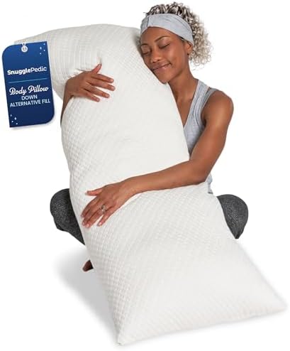 Snuggle-Pedic Body Pillow for Adults - Cozy Supportive Pregnancy Pillow