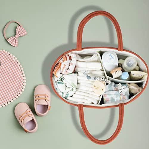 Large Baby Diaper Caddy Organizer for Nursery Storage
