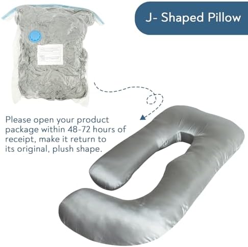 Magik Kover Silky Satin Maternity Pillow - Grey