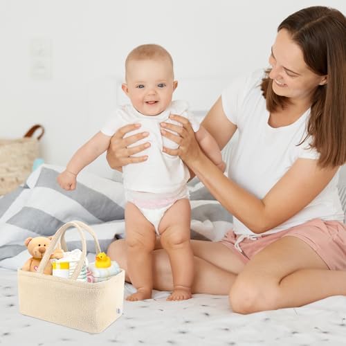 Danfe Baby Diaper Caddy Organizer Basket Storage Bag