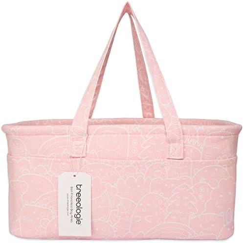 Treeologie Baby Diaper Caddy Organizer Basket - Pink