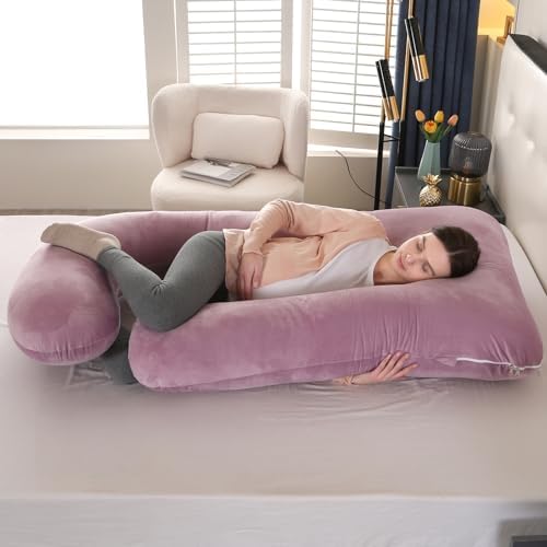 Victostar U Shaped Pregnancy Pillow with Removable Cover