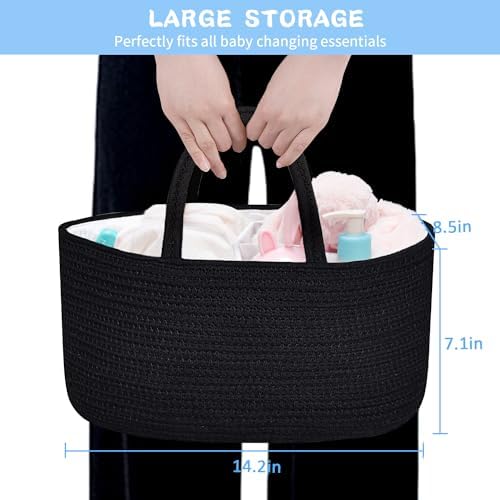 ABenkle Diaper Caddy Organizer with Removable Dividers 1