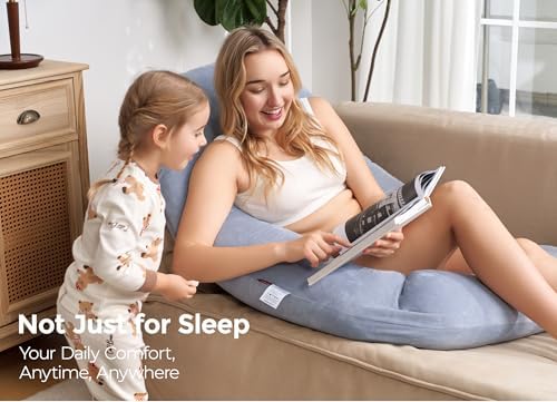 Momcozy U Pro Maternity Pillow with Slide Leg Support