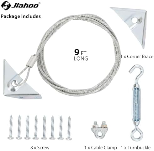 Sturdy Anti Sag Gate Kit for Wooden Fence - Silver