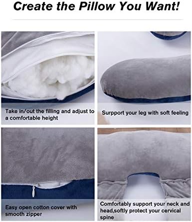 AS AWESLING 60in Full Body Pillow with Detachable Side