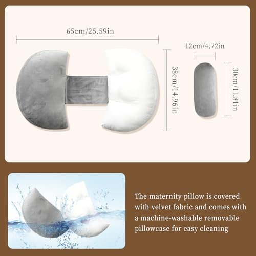 Cococu Portable Pregnancy Pillow Grey
