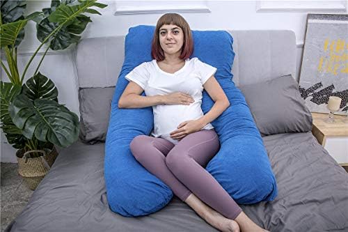 MOON PINE Pregnancy Pillow with Dark Blue Cover 1