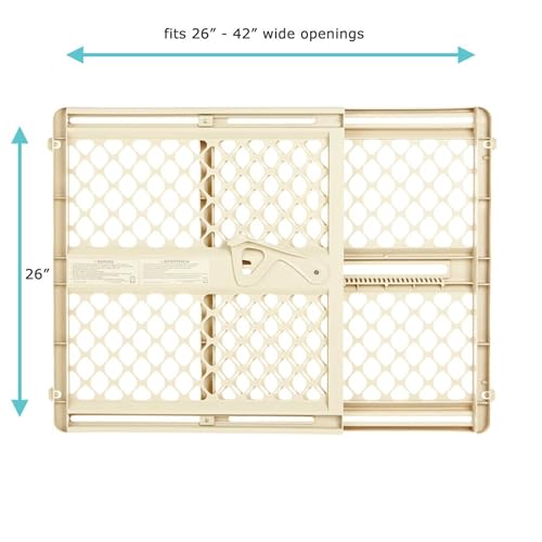 Toddleroo Supergate Ergo Baby Gate - 26 Tall Ivory