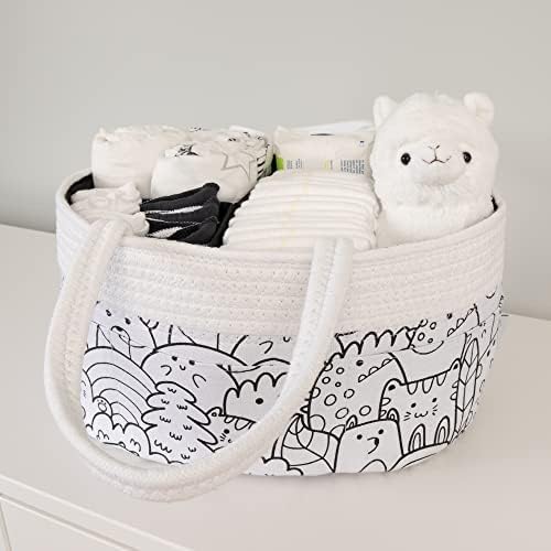Treeologie Baby Rope Canvas Diaper Caddy Organizer