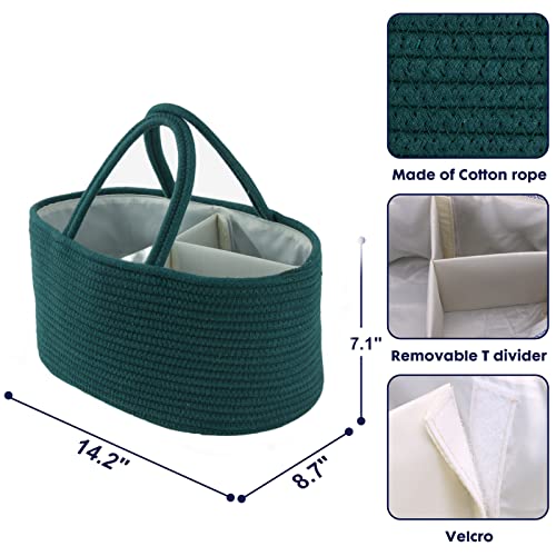 XUANGUO Baby Diaper Caddy Organizer Dark Green 1