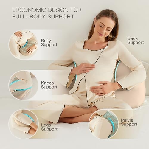 COZYREST Pregnancy Pillow with Adjustable Butterfly Shape